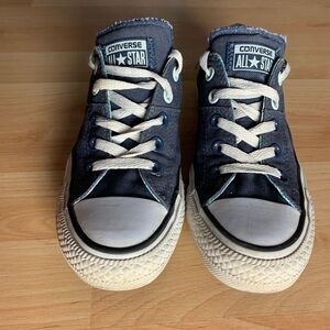 Converse All Star Low Top Sneakers Navy Blue Canvas Size 6